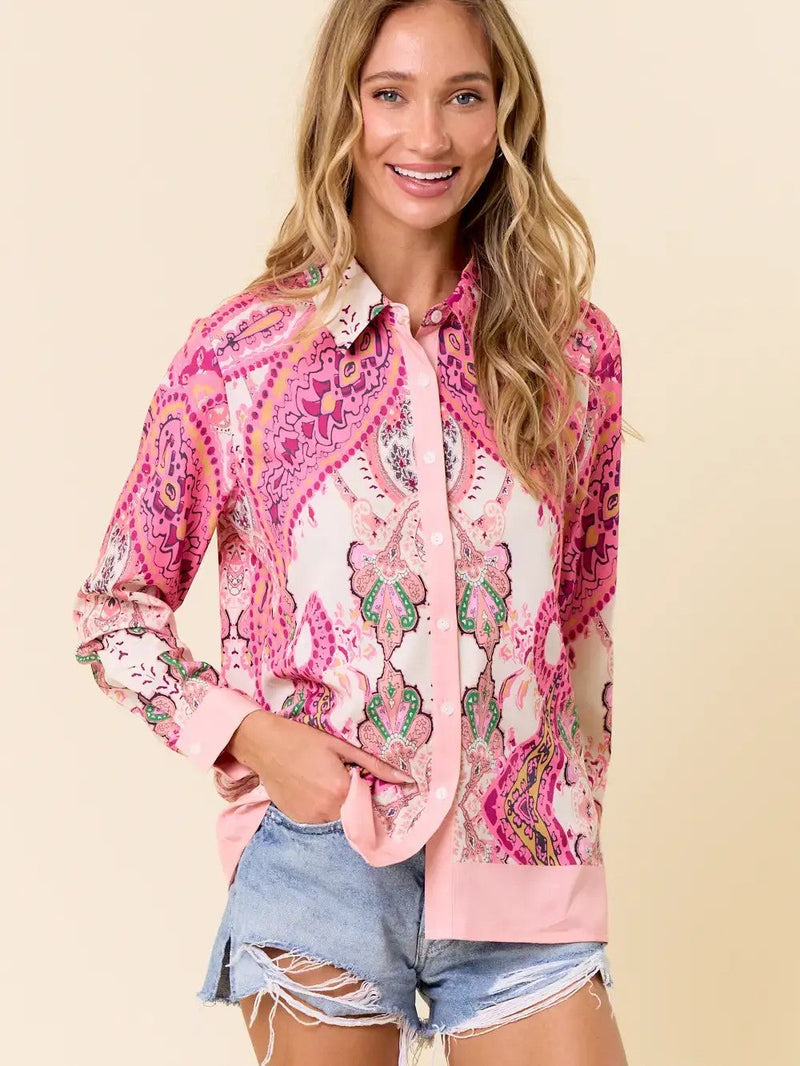 The Perfect Paisley Print Blouse