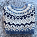 Vintage Icelandic Knit Jacquard Warmth Crew Neck Sweater（Unisex） elevenforest