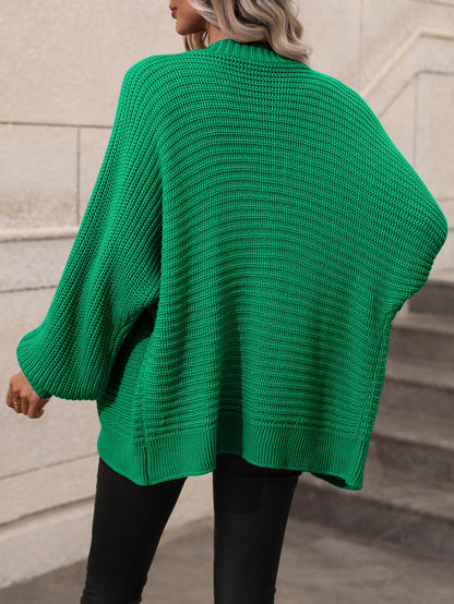 Autumn Winter Knitting Single Breasted Color Knitted Cardigan Loose Sweater