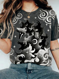 Comstylish Animal Prints Round Neck T-shirt