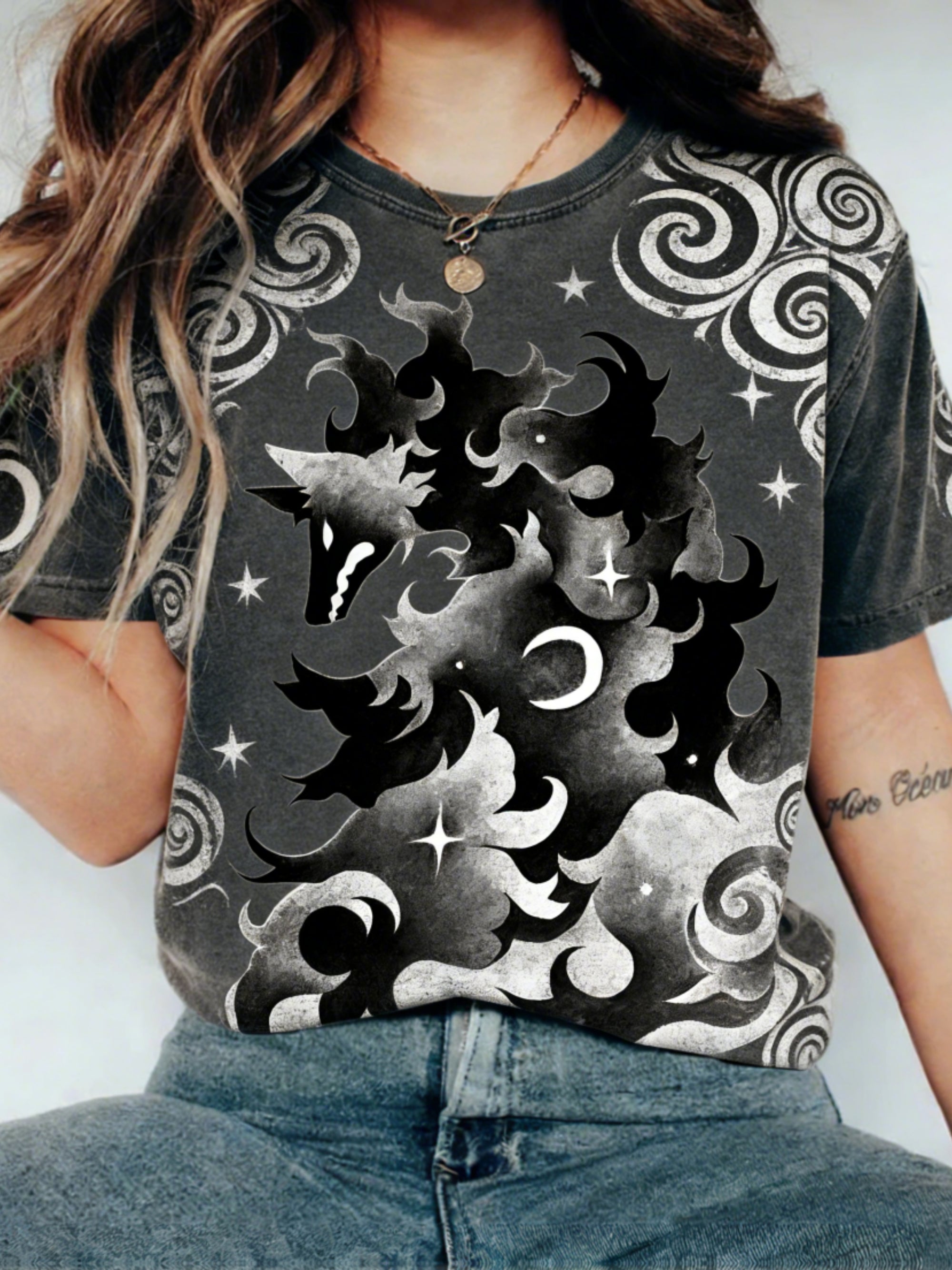 Comstylish Animal Prints Round Neck T-shirt