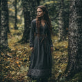 Vintage Viking Tribal Celtic Knot V Neck Mixi Dress elevenforest