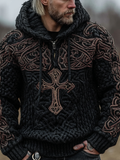 Halloween Viking Style Celtic Mythology Men's Hooded Sweater elevenforest