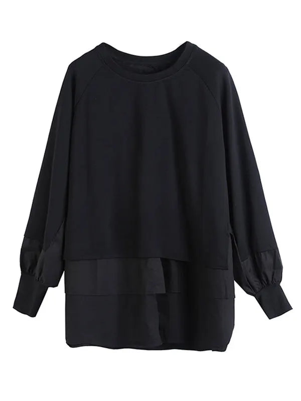 False Two Split-joint Long Sleeve T-shirt