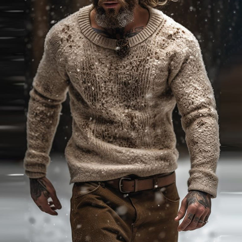 Men'S Vintage Jacquard Cozy Sweater elevenforest