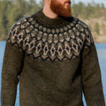 Vintage Island Knitted Jacquard Sweater elevenforest