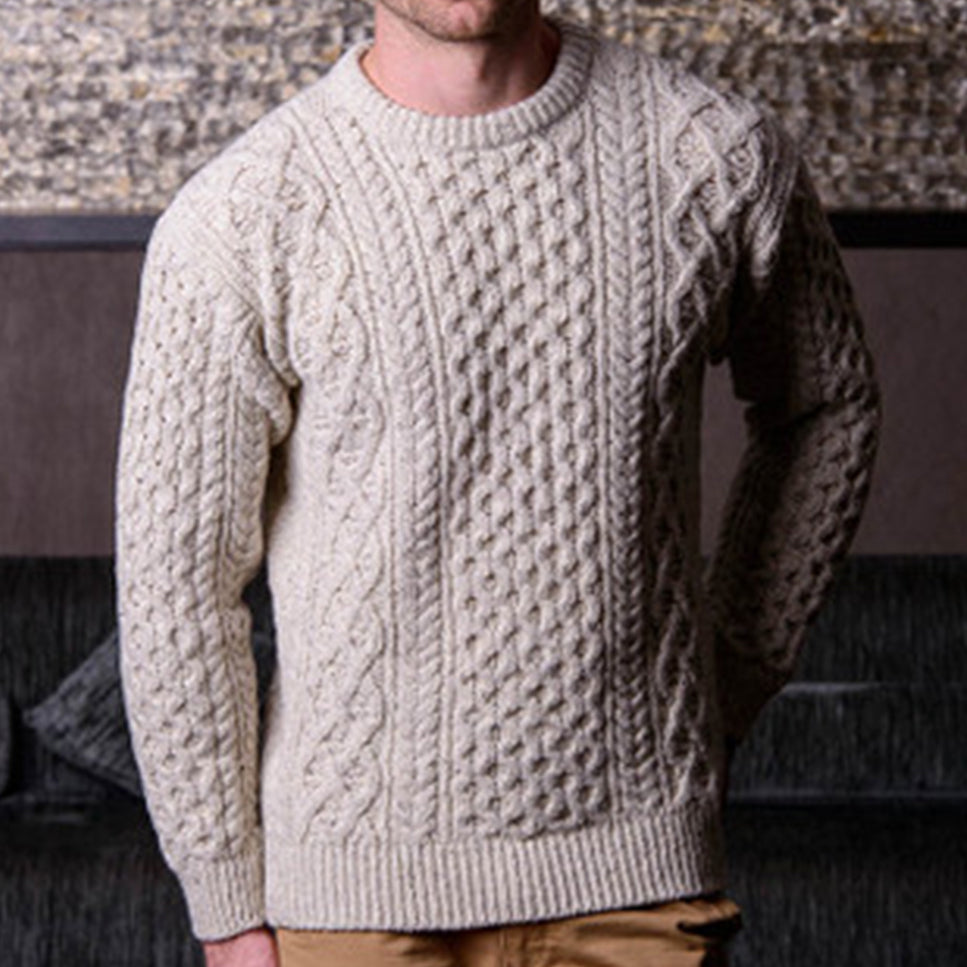 Vintage Chunky Diamond Knit Warm Sweater elevenforest