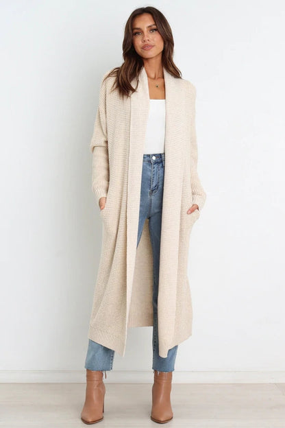Autumn Winter Round Neck Clothing Knitted Cardigan Clothes Loose Color Sweater
