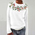 Christmas Wreath Knitted Jacquard Sweater elevenforest
