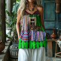 Women's Vintage Cat Art Cotton And Linen Vest elevenforest