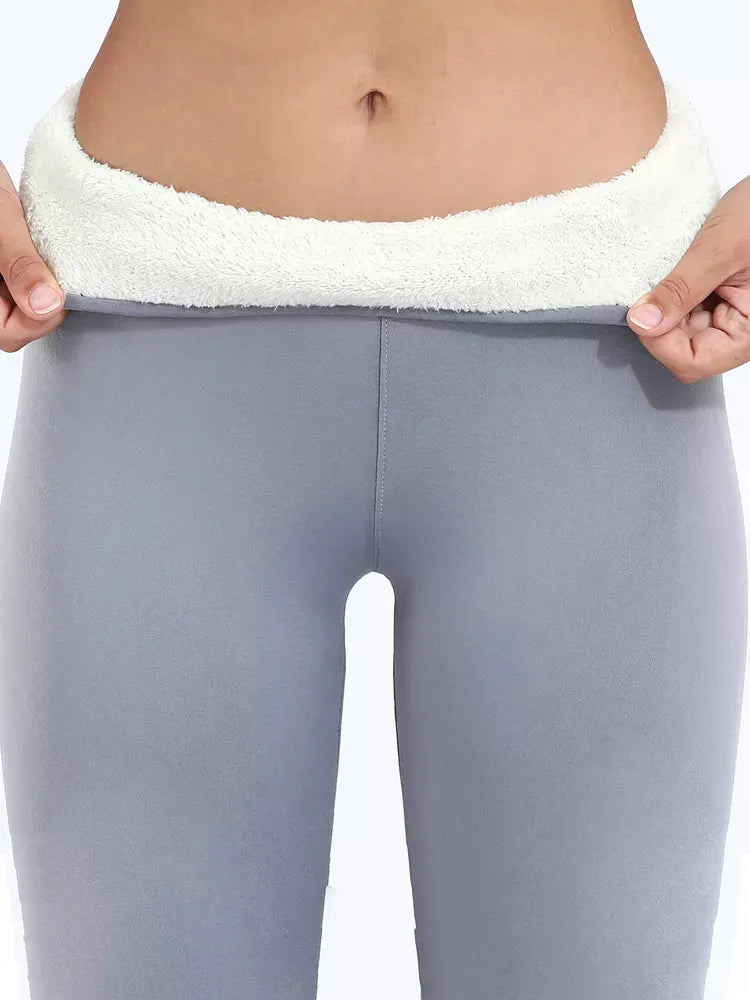 Pants Warm Winter Thick Velvet Legging High Waist Black Leggings Compression Thick Lamb Wool Pants Cold Resistant Pants