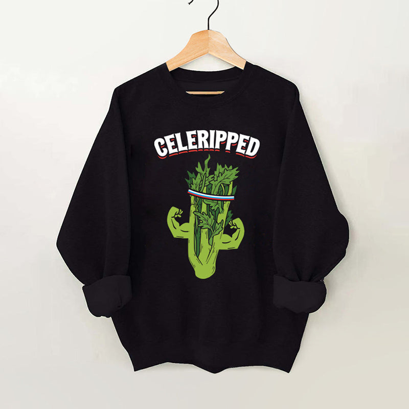Comstylish Celeripped Vintage Gym Sweatshirt
