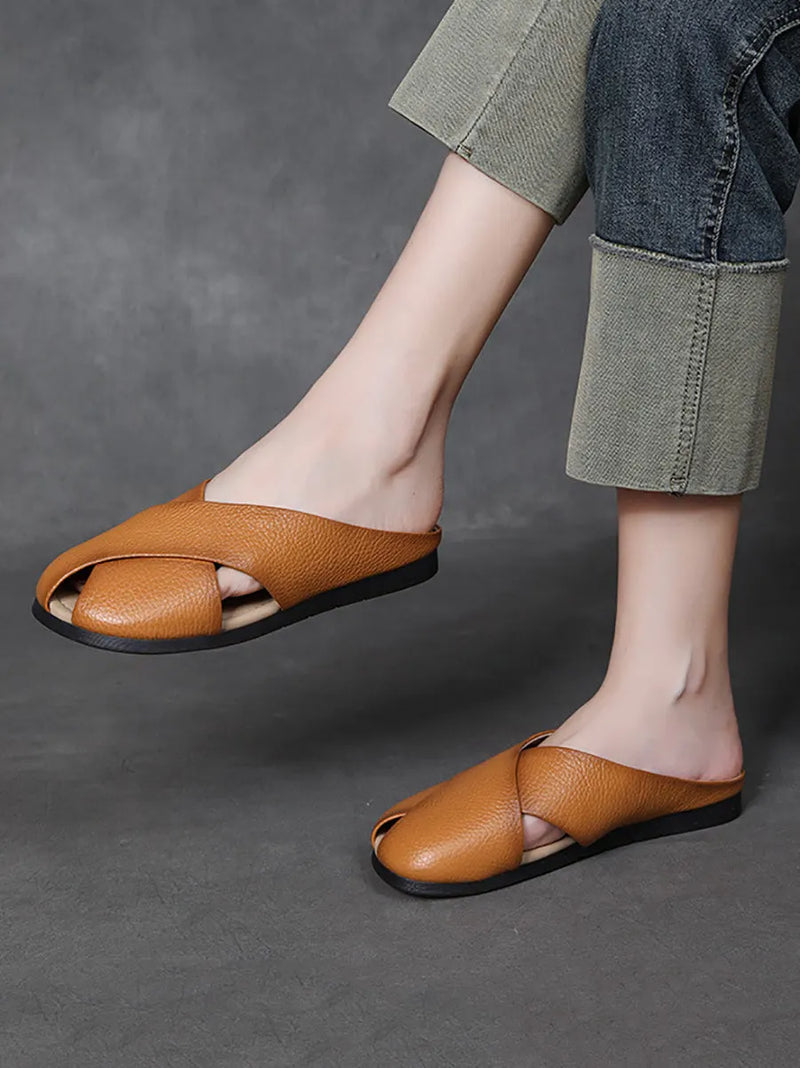 Subtly Elegant Slippers with a Refined Vintage Look