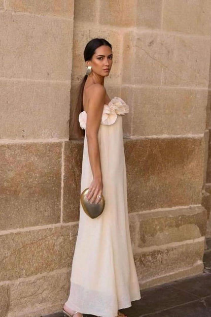 Alva Knit Strapless Maxi Dress