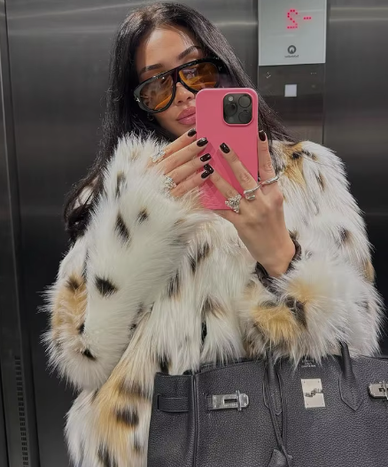 Hilery Leopard Fur Coat