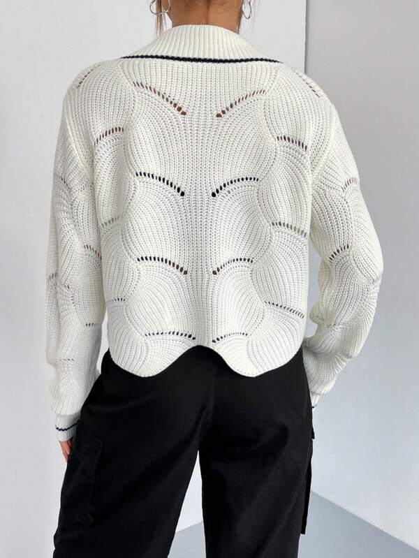 Autumn and Winter New Loose V Neck Thin Sweater Jacket Cardigan