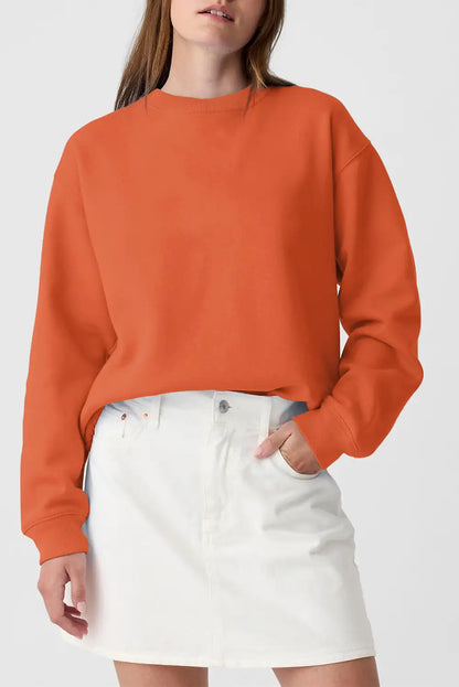 Orange Crewneck Sweatshirt