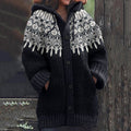 Women's Tribal Geometric Art Cozy Sweater elevenforest
