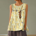 Women's Vintage Funny Dog Print Vest elevenforest