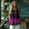 Women's Vintage Viking Tree Of Life Gradient Vest elevenforest