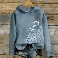 Comstylish Women's Japanese-style Floral Print Casual Sweatshirt