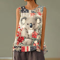 Women's Australian Save Koala Protect Koala Cute Koala Art Design Tank Top elevenforest