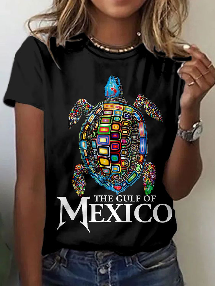 Comstylish Sea Turtle Gulf Of Mexico Short Sleeve Comfy T Shirt