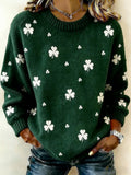 Comstylish Women's Casual St. Patrick's Day Printed Sweater