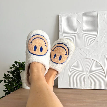 Happy Face Slippers - Buy 1 Get 1 Free