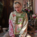 Boho Floral Patchwork Embroidered Women's Casual Sweatshirt elevenforest