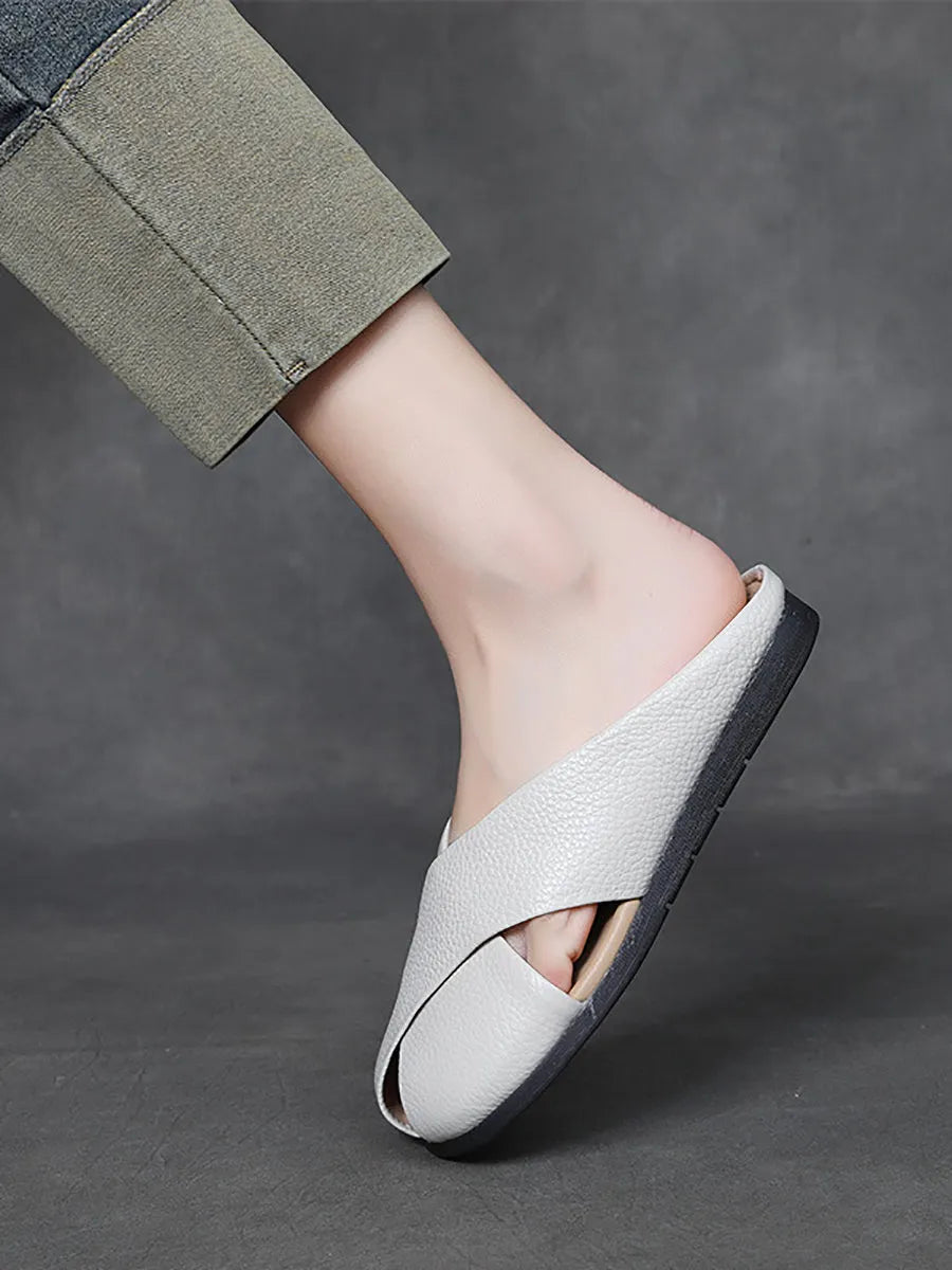 Subtly Elegant Slippers with a Refined Vintage Look
