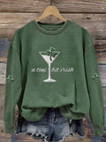 Comstylish Women's A Tini Bit Irish Sweatshirt