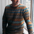 Vintage Eribe Warmth Knit Jacquard Icelandic Crew Neck Sweater（Unisex ） elevenforest