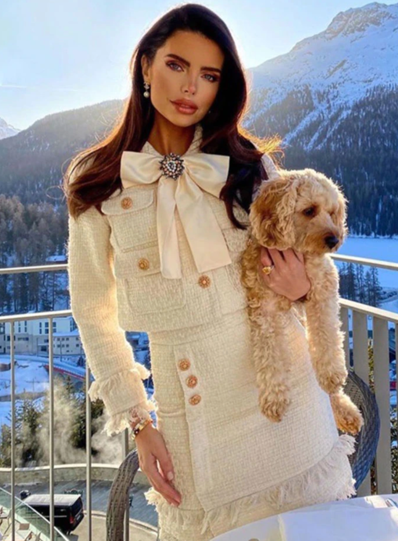 Melania Tweed Skirt & Jacket
