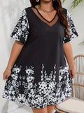 Women's Retro Floral Print Top elevenforest