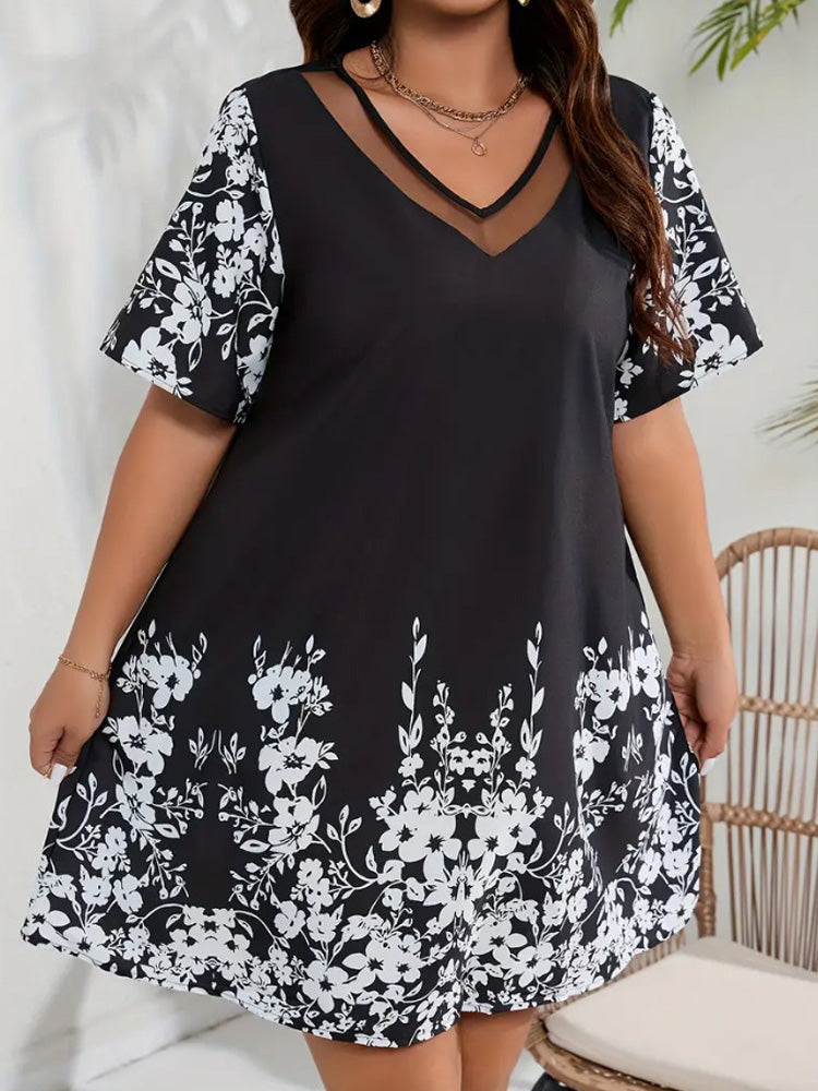 Women's Retro Floral Print Top elevenforest