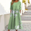 Women's Retro Floral Print Dress elevenforest
