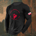 Men's Greenland Print Crew Neck Long Sleeve Casual T-shirt elevenforest