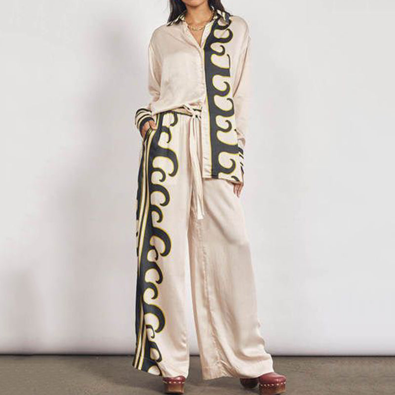 Women's Stylish Solid Color Two Piece Suit elevenforest