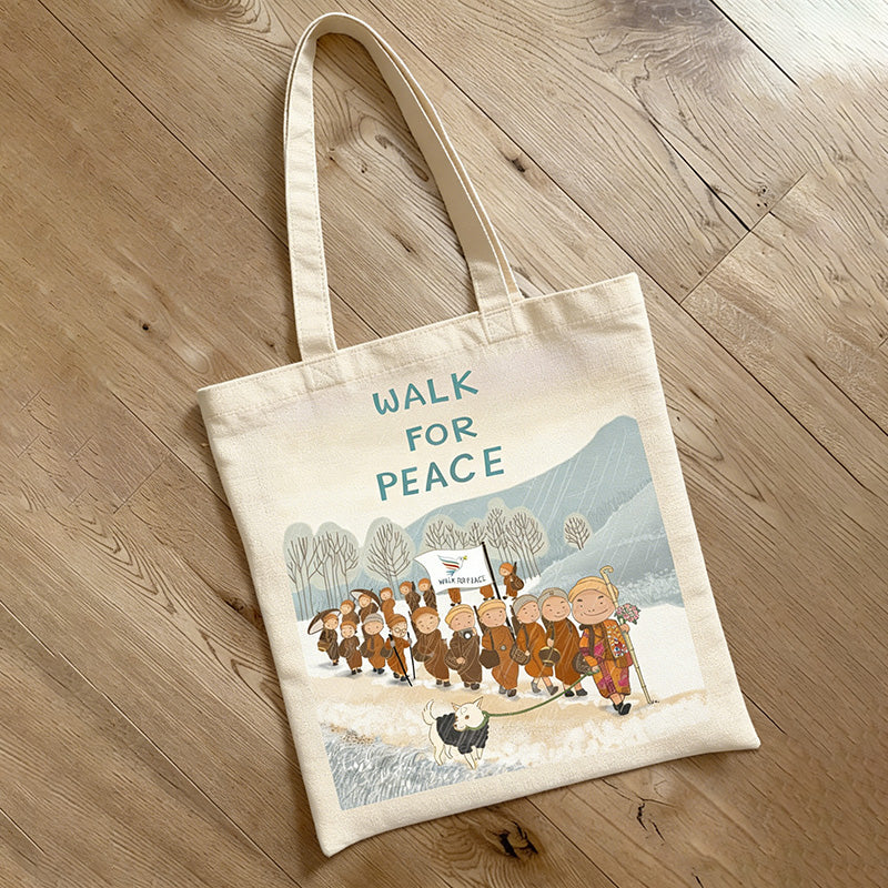 Comstylish Walk For Peace Art Ecofriendly Tote Bag
