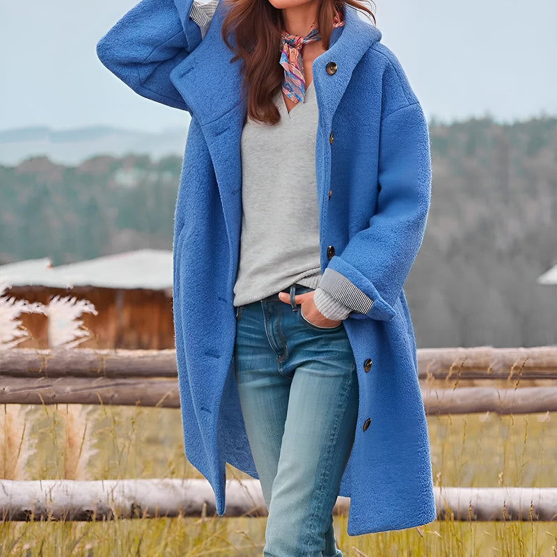Audrie Thickened Trench Coat