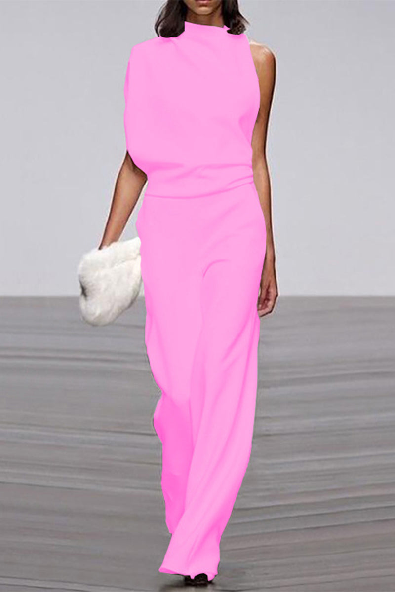 Half a Turtleneck Boot Cut Jumpsuits(12 Colors)