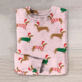 Comstylish Women's Merry Christmas Dachshund Dog Art Cozy Sweater