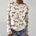 Comstylish Women's The Dachshund Art Cozy Sweater