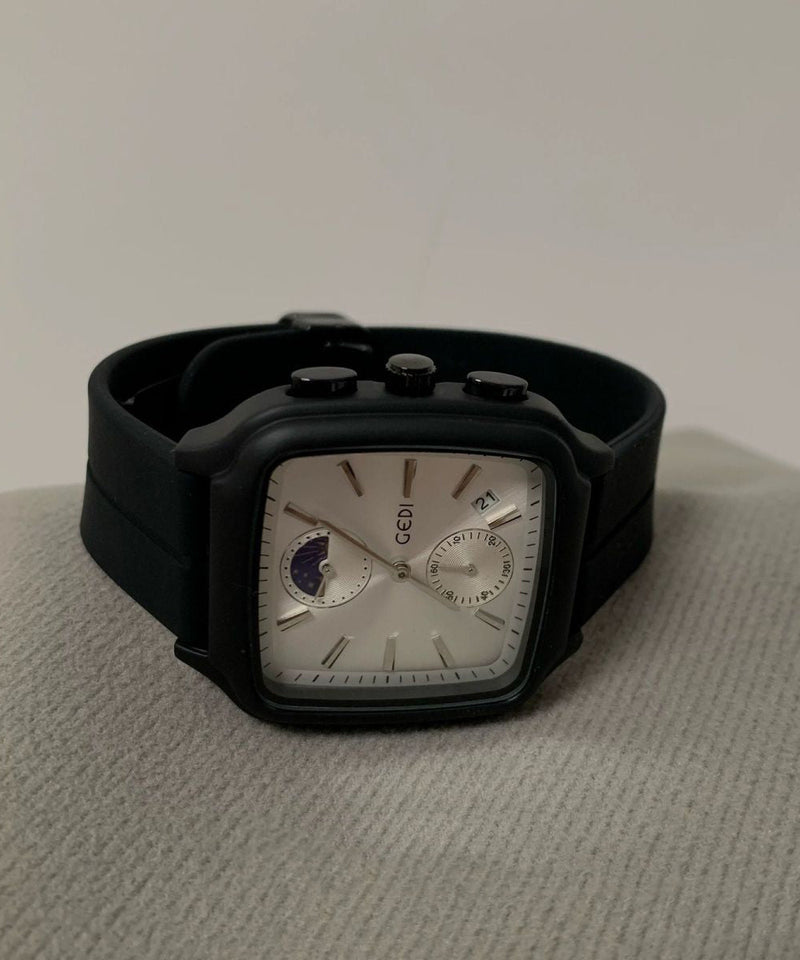 Silicone Rubber Mechanical Movement Hardlex Crystal Watches