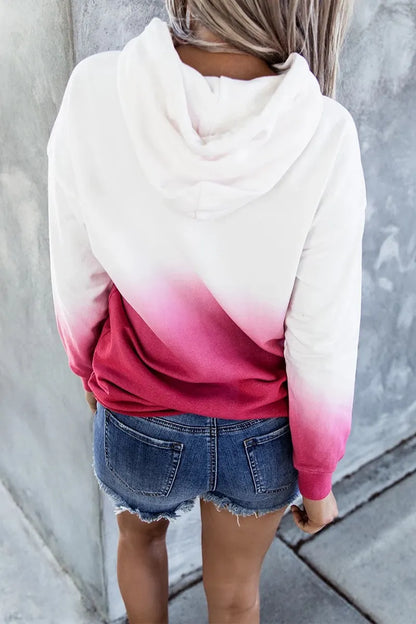 Sweet Print Pocket Hooded Collar Hoodies(3 Colors)