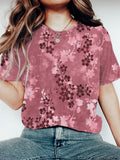 Comstylish Cherry Blossom Festival Gradient Women's Vintage T-shirt
