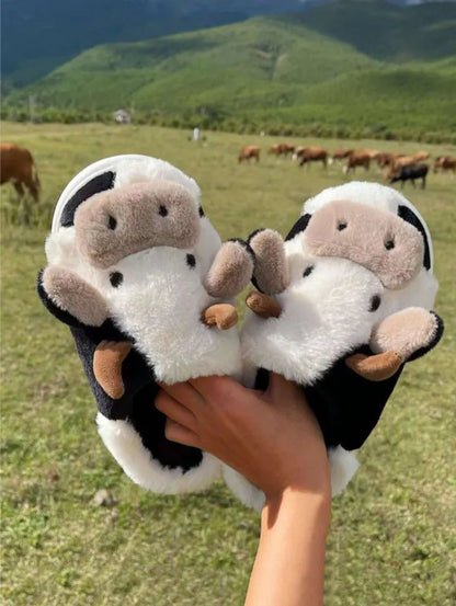 Cartoon Decor Plush Slippers Ac2050