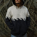Retro Iceland Jacquard Surf Knit Hooded Sweater elevenforest