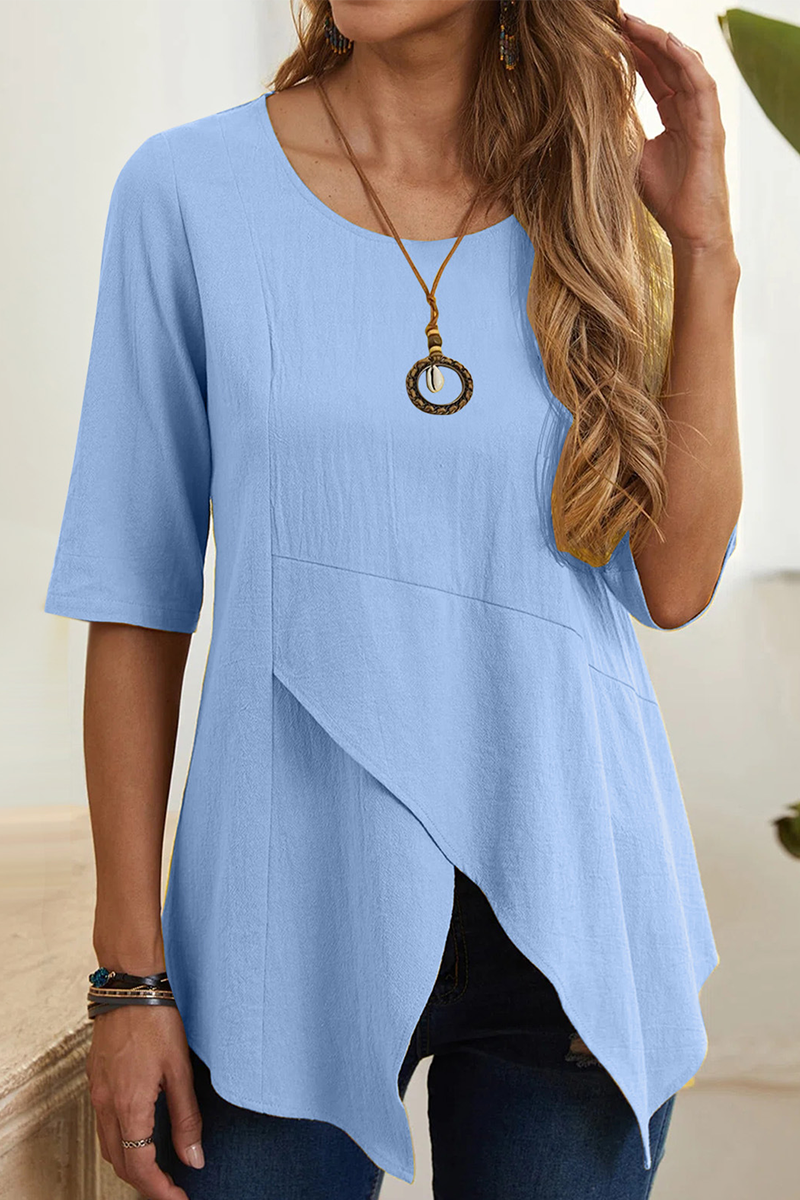 Slit O Neck T-shirts